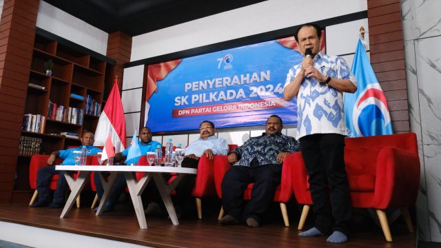 Partai Gelora Resmi Dukung Pasangan Jhon Tabo-Ones Pahabol di Pilgub Papua Pegunungan