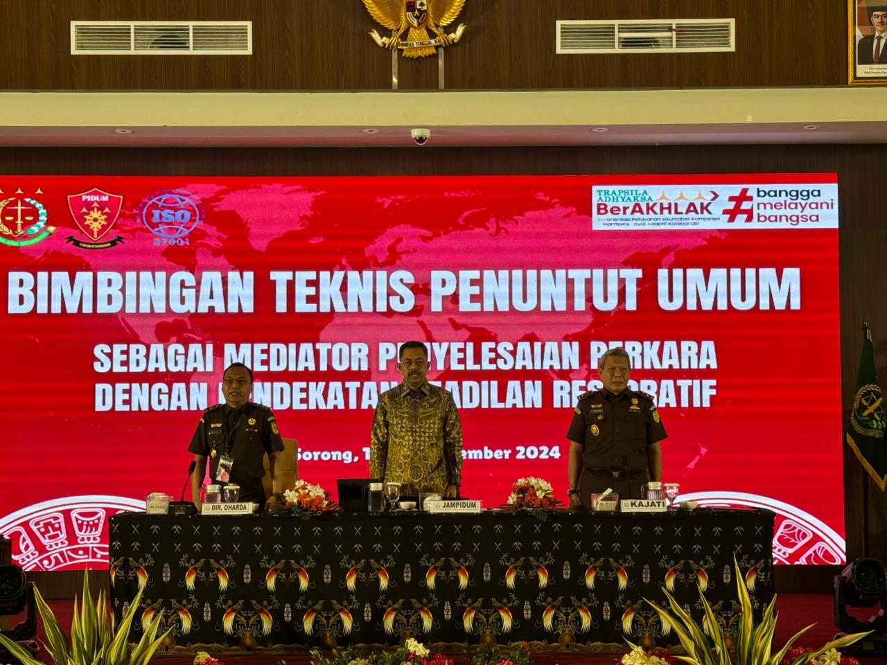 JAM-Pidum Membuka Bimbingan Teknis Keadilan Restoratif