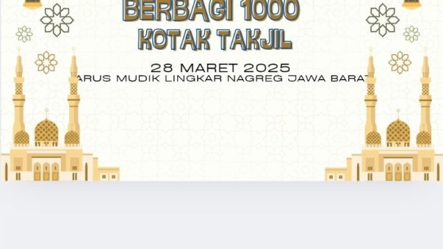 Besok, 13 Konsultan Keuangan Bersama Tokoh Masyarakat Nagreg, akan Bagikan 1000 Kotak Takjil ke Pemudik
