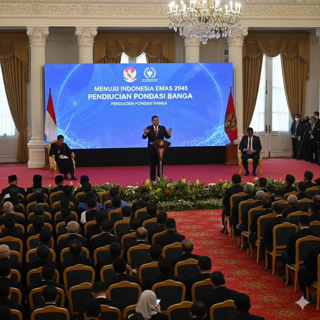 Strategi Menuju Indonesia Emas 2045: Presiden Prabowo Kumpulkan 1.200 Guru Besar dan Rektor di Istana