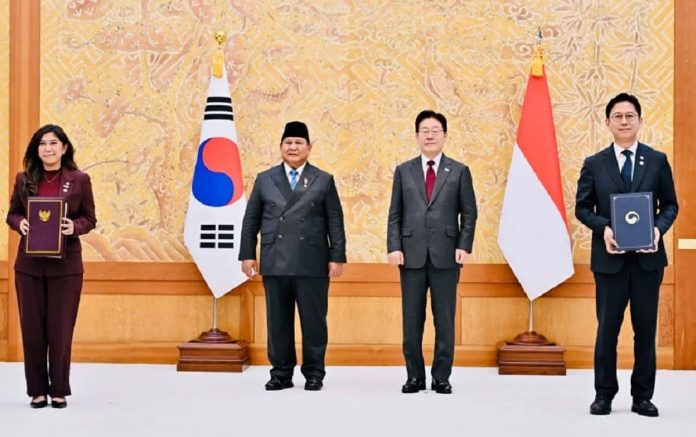 Pertemuan bilateral Presiden RI Prabowo Subianto dan Presiden Korsel Lee Jae Myung di Istana Kepresidenan Blue House, Seoul, membahas kerja sama AI dan pertahanan.