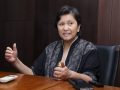 Wakil Ketua MPR RI Lestari Moerdijat memberikan pernyataan mengenai urgensi perlindungan hukum pasca pengesahan UU PPRT dalam Rapat Paripurna.