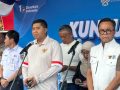 Menteri Perumahan dan Kawasan Permukiman Maruarar Sirait memberikan keterangan pers mengenai penertiban aset lahan PT KAI di Tanah Abang.